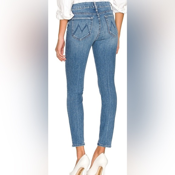 MOTHER The Looker Ankle We The Animals Skinny Jeans Blue Size 30 - Picture 2 of 12